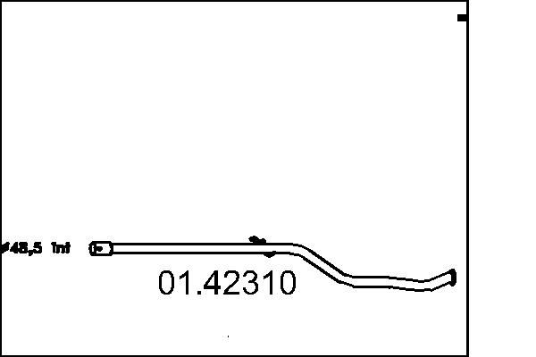 Вихлопна труба MTS 01.42310