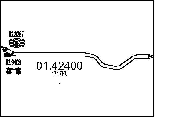 Вихлопна труба MTS 01.42400