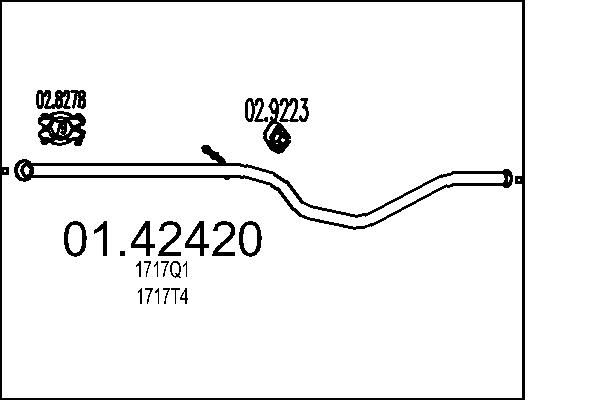 Exhaust Pipe MTS 01.42420