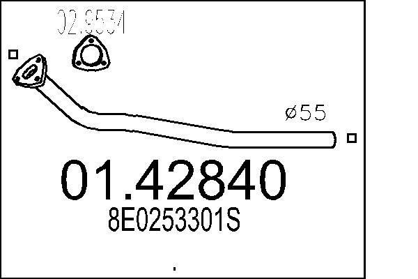 Išleidimo kolektorius MTS 01.42840