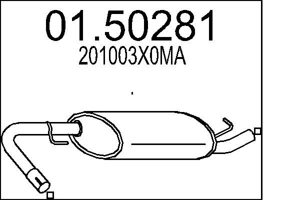 Vidurinis duslintuvas MTS 01.50281