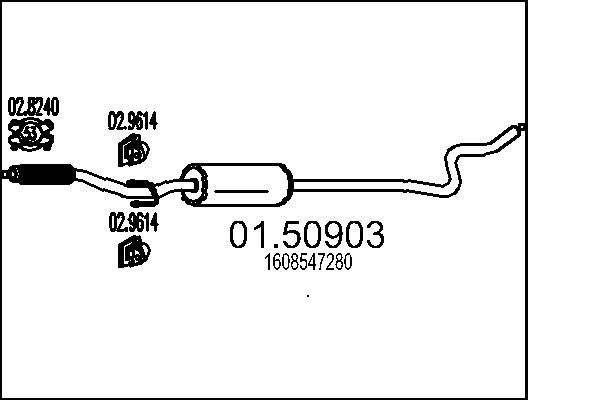 Centre Muffler MTS 01.50903