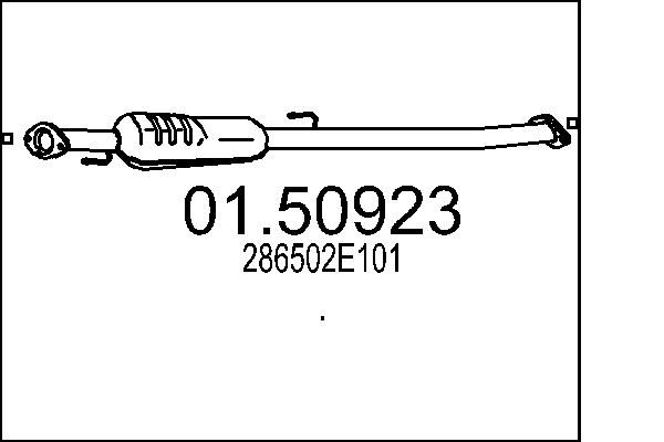 Проміжний глушник MTS 01.50923