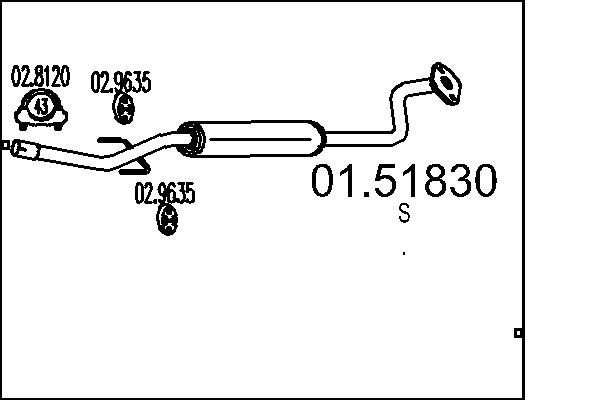 Centre Muffler MTS 01.51830