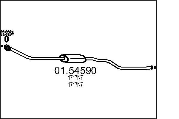 Vidurinis duslintuvas MTS 01.54590