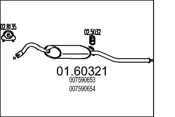 Rear Muffler MTS 01.60321