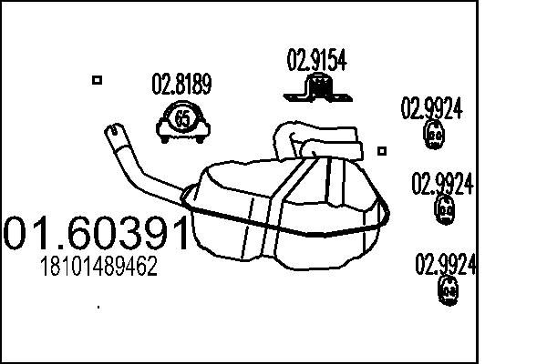 Rear Muffler MTS 01.60391