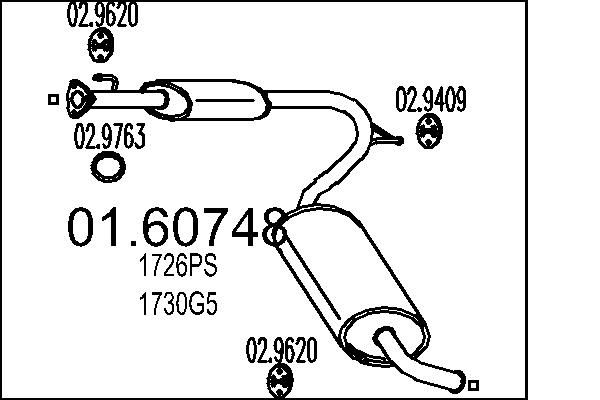 Глушник MTS 01.60748