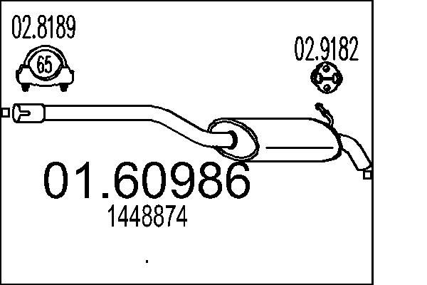 Глушник MTS 01.60986