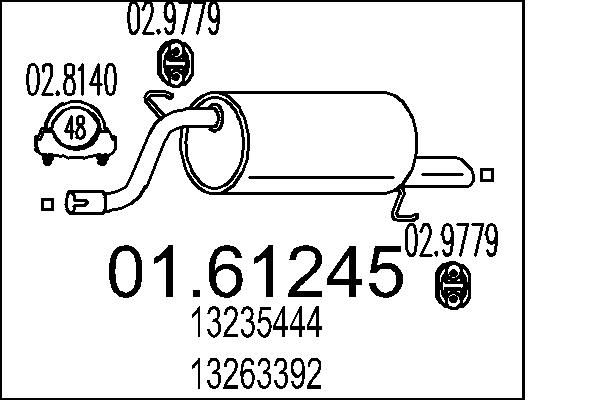 Глушник MTS 01.61245