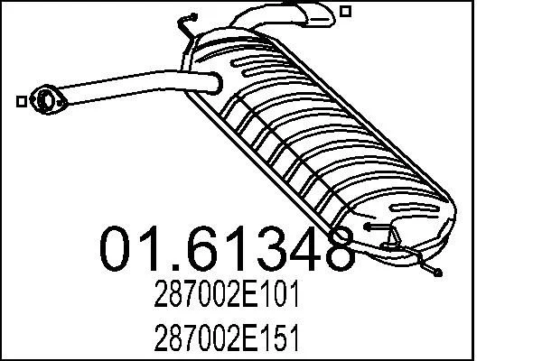 Глушник MTS 01.61348