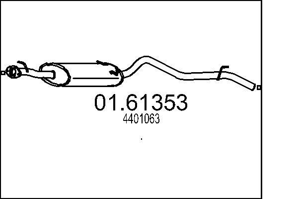 Rear Muffler MTS 01.61353