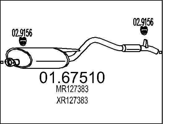 Rear Muffler MTS 01.67510
