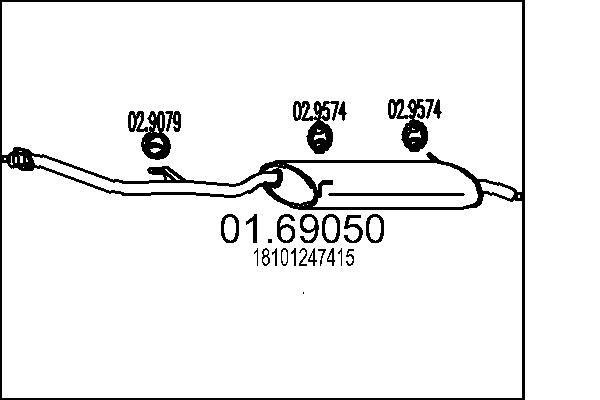 Galinis duslintuvas MTS 01.69050