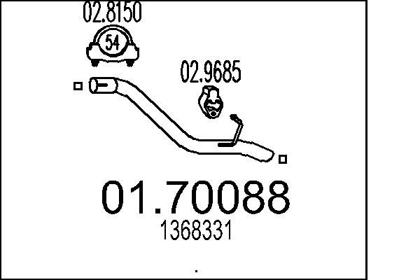 Exhaust Pipe MTS 01.70088