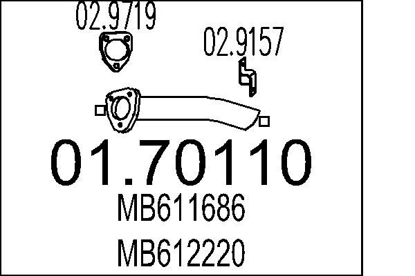 Вихлопна труба MTS 01.70110