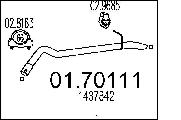 Išleidimo kolektorius MTS 01.70111