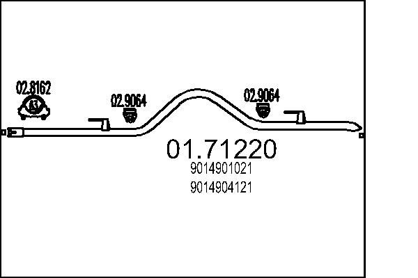 Exhaust Pipe MTS 01.71220