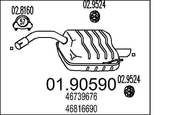 Глушник MTS 01.90590