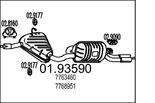 Глушник MTS 01.93590