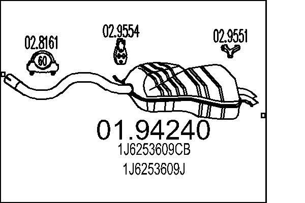 Глушник MTS 01.94240