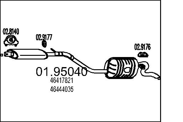 Rear Muffler MTS 01.95040