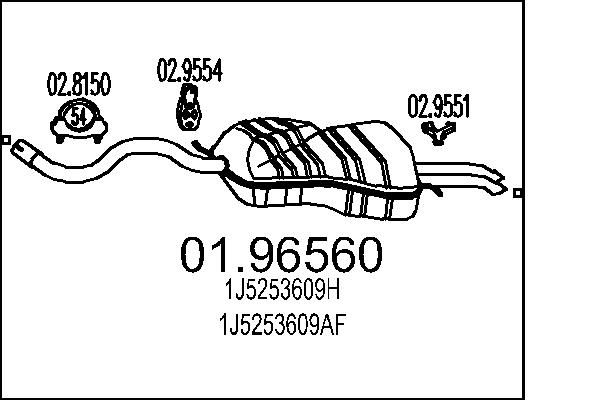 Galinis duslintuvas MTS 01.96560