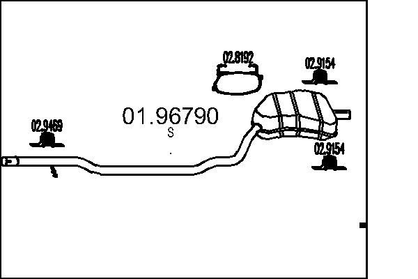 Rear Muffler MTS 01.96790