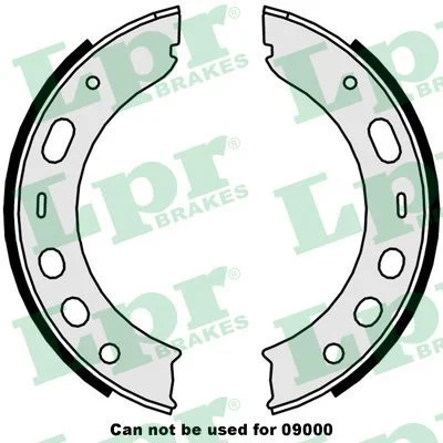 Stabdžių trinkelių komplektas, stovėjimo stabdis 09510