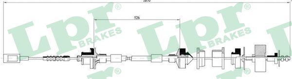 Cable Pull, clutch control LPR C0061C