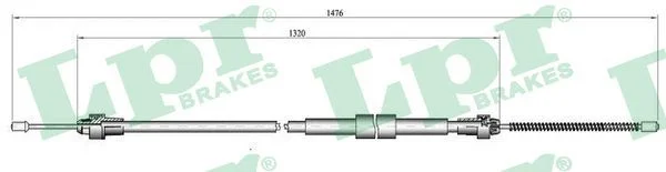 Trosas, stovėjimo stabdys  C0137B