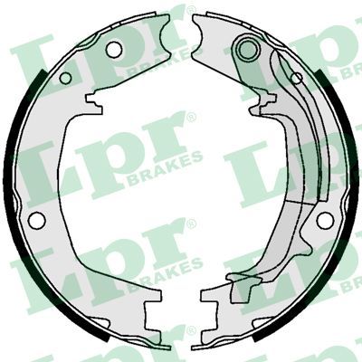 Brake Shoe Set, parking brake LPR 01062