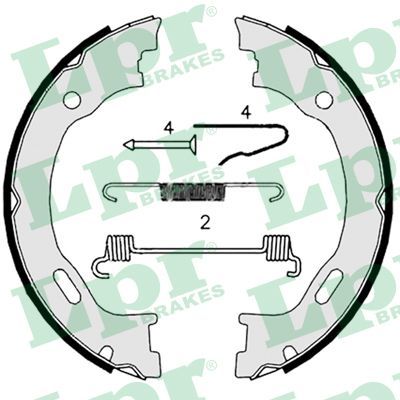 Brake Shoe Set, parking brake LPR 08719