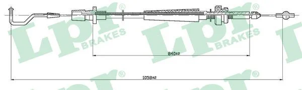 Akceleratoriaus trosas LPR C0003A