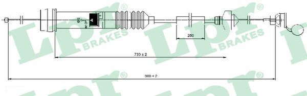 Cable Pull, clutch control LPR C0013C