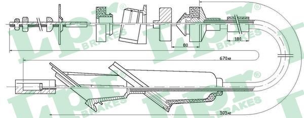 Cable Pull, clutch control LPR C0020C