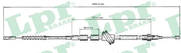 Trosas, stovėjimo stabdys LPR C0033B