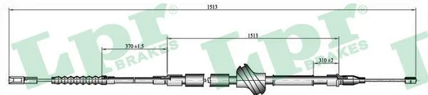 Trosas, stovėjimo stabdys LPR C0055B