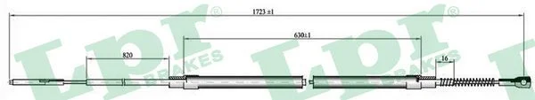 Trosas, stovėjimo stabdys LPR C0072B