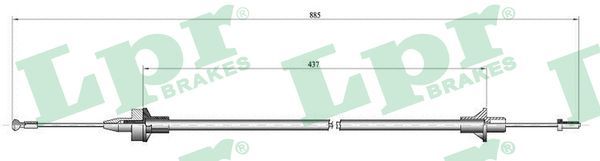 Cable Pull, clutch control LPR C0077C