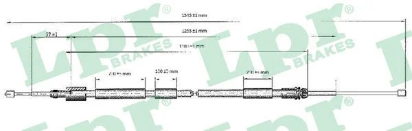 Trosas, stovėjimo stabdys LPR C0117B