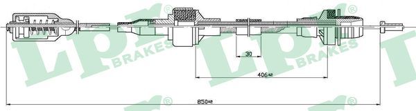 Cable Pull, clutch control LPR C0125C