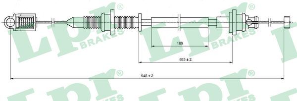 Accelerator Cable LPR C0131A