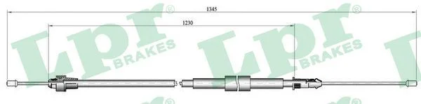 Trosas, stovėjimo stabdys LPR C0138B