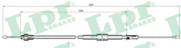 Trosas, stovėjimo stabdys LPR C0139B