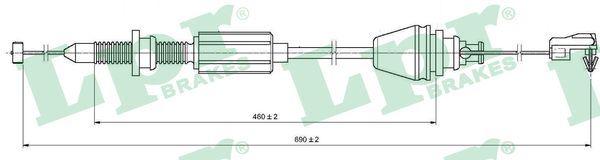 Accelerator Cable LPR C0147A