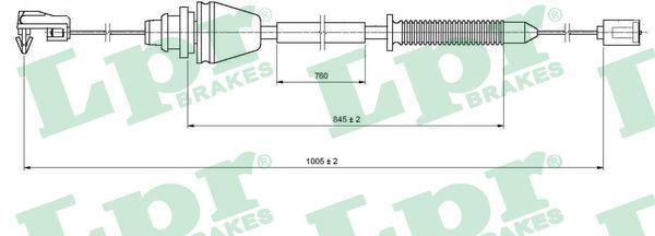 Akceleratoriaus trosas LPR C0148A