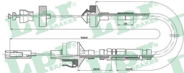 Cable Pull, clutch control LPR C0151C