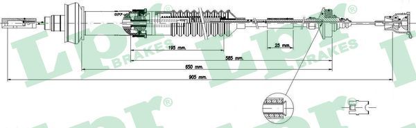 Тросовий привод, привод зчеплення LPR C0156C