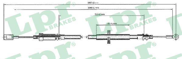 Trosas, stovėjimo stabdys LPR C0173B